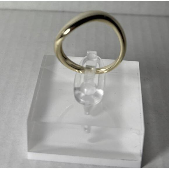 PAVOI 14K Gold Plated Wavy Stackable Ring Size 7 - Picture 3 of 8